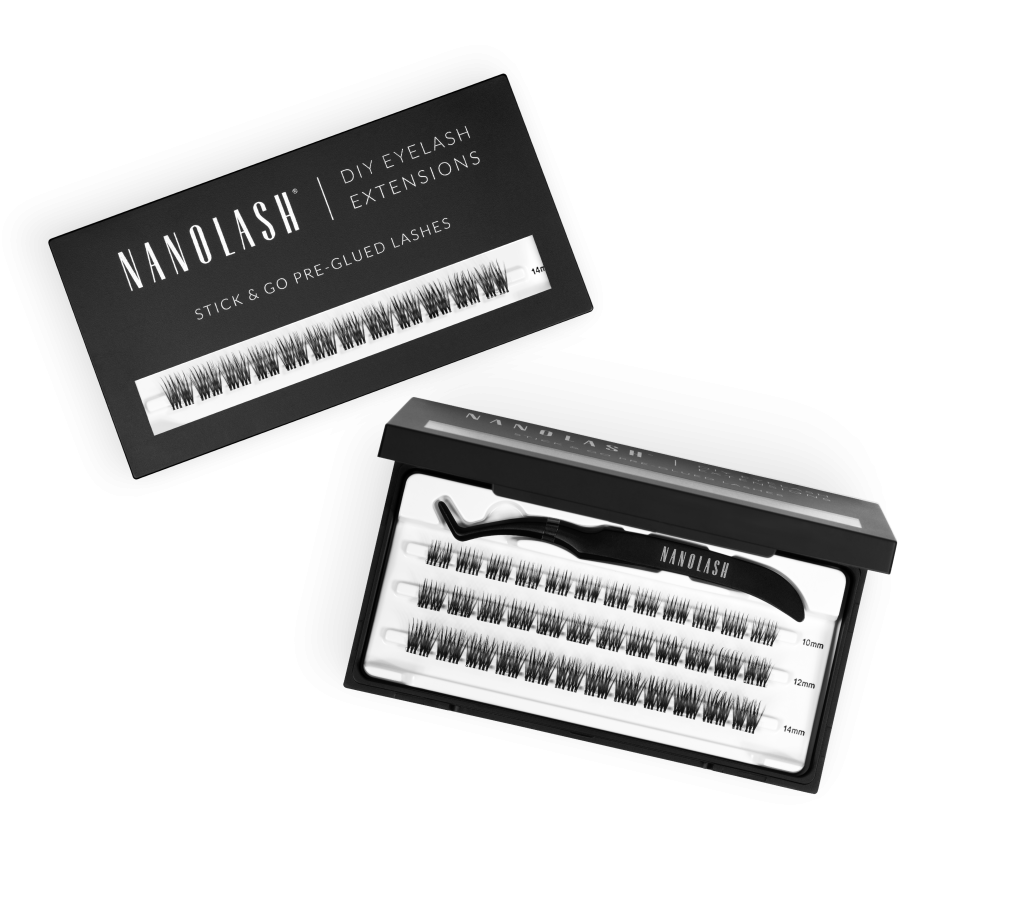 nanolash Předlepené řasy pro domácí prodloužení